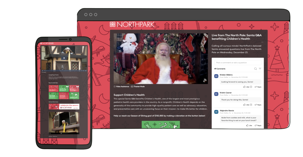 Virtual Santa's Workshop Raises $130,000 For Charity With Brandlive